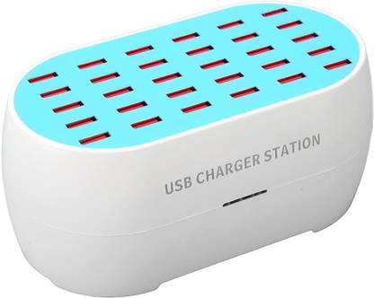 microware 160W 30 Ports USB Charging Station, Multi Port Charger for Desk, Rapid Charger Charging Station