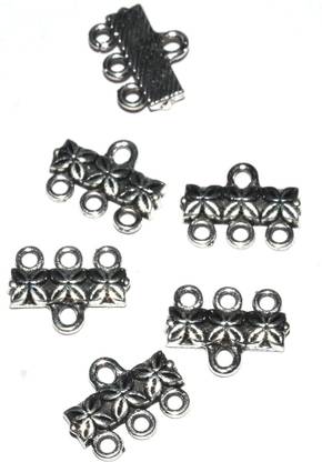Zibuyu Jewelry Connectors for Jewelry Making DIY Jewelry Metal Beaded Charm