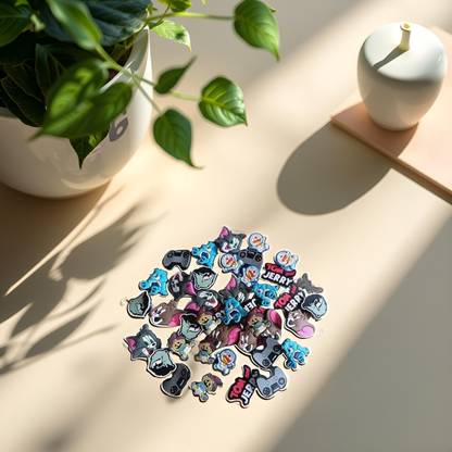 FASMANIA Clog Shoe Charms – Cute Stickers for Clogs for Boys & Girls Rubber Shoe Charm