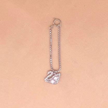 Ezurr Dazzling Swan Watch Charm (Pure Silver) Sterling Silver Watch Charm