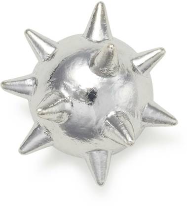 Crocs Silver Spike Ball Plastic Shoe Charm