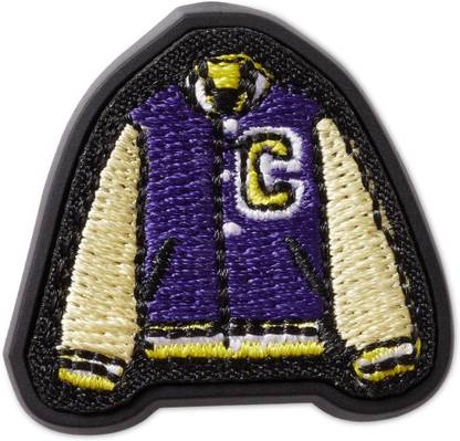 Crocs Varsity Letterman Jacket Patch Plastic Shoe Charm