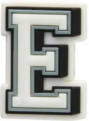 Pinapesfashion Letter E Croc Shoe Decoration Charm, Rubber Clogs Decoration, 1 Piece Rubber Shoe Charm