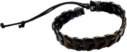 Sanaa Creations BROWN BAND BRACELET FOR MEN TO JAZZ UP THEIR MONOTONOUS LOOK Alloy Beaded Charm