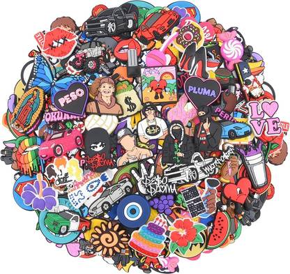 Questsole Different Characters Used to Decorate Clogs Rubber Shoe Charm