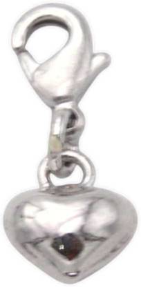 LBV LBV 925 Sterling Silver Heart Charm Without Chain for Girls and Women Sterling Silver Link Charm