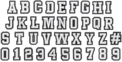 Questsole Shoe Charms (A-Z Alphabets , 1-0 No's & # ) Used to Decorate Clogs Rubber Shoe Charm