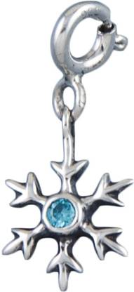 Fourseven Jewellery Pure 925 One of a Kind Snowflake Charm Sterling Silver Link Charm