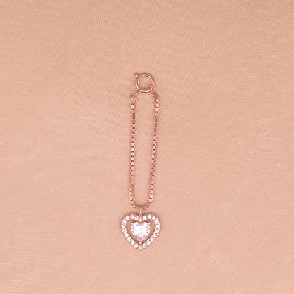 Ezurr Gleaming Heart Watch Charm (Pure Silver) Sterling Silver Watch Charm