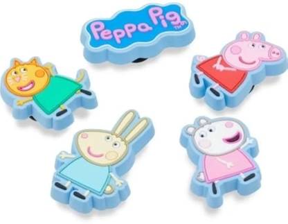 Jibbitz Pack Of 5 Peppa Pig Zibbitz Charm For Croc Rubber Shoe Charm