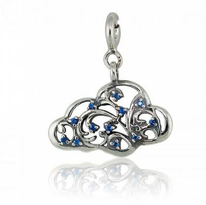 Fourseven Jewellery Pure 925 Up in the Clouds Charm Sterling Silver Link Charm