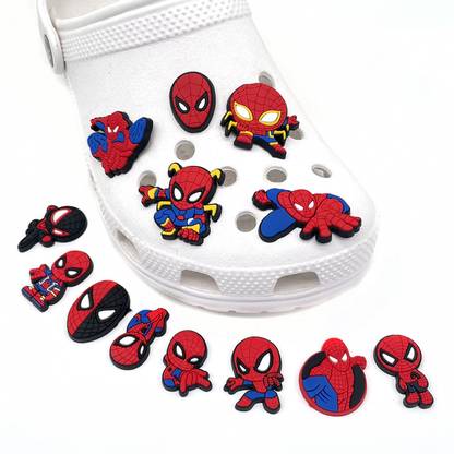 sannidhi 13pcs Cartoon Charms for Clogs Slipper Decoration DIY Color Charms Cartoon Silicone Shoe Charm