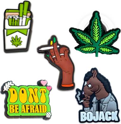 Questsole Bojack & Chill Vibes Graphic Set for Gen Z Rubber Shoe Charm
