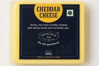Cremeitalia Cheddar Cheese Block Cheddar cheese