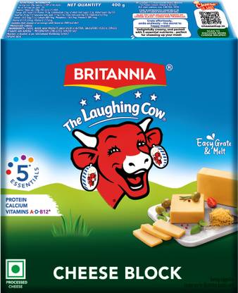 Britannia The Laughing Cow Processed Cheddar Cheese Block