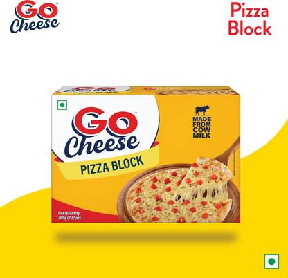 Go Pizza, cheesy, Plain cheese Processed cheese Block