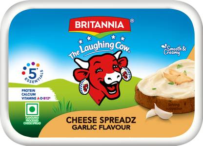 Britannia The Laughing Cow Roasted Garlic Processed cheese Spread