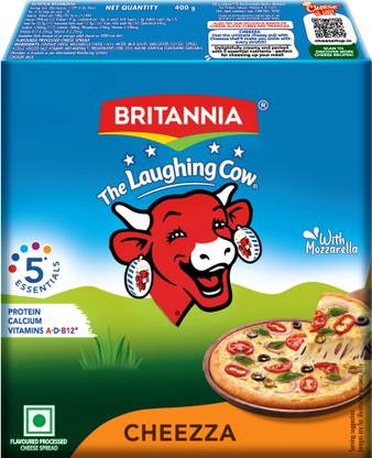Britannia The Laughing Cow Cheezza Pizza Cheese Block