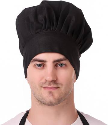 Kodenipr Club Black Chef Cap/ Cook Cap/ Baker Cap/ Chef Hat