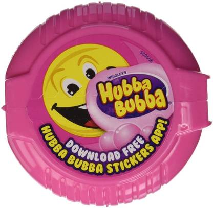 Wrigleys Hubba Bubba bubble tape with Fancy Fruit Flavor Chewing Gum