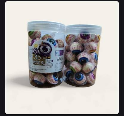WESURE 3D Bursting Eye Ball Candy, Spooky Effect, Gummi Ball, Halloween Special, 30pc Mix Flavour Chewing Gum