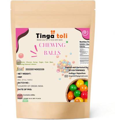 TINGA TOLI Chewing Gum Balls – Perfect for Celebrations & Party Fruits Chewing Gum