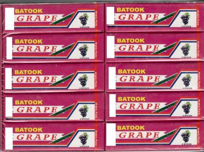 batook GRAPE 5 STICK IMPORTED CHEWING GUM BOX ( 5 STICK X 20 X 2.5G ) GRAPE Chewing Gum