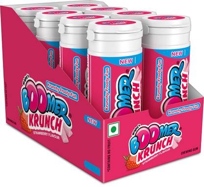 Boomer Krunch Showbox Strawberry Chewing Gum