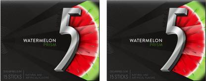 Wrigleys 5Gum Sugarfree Watermelon Prism Chewing Gum