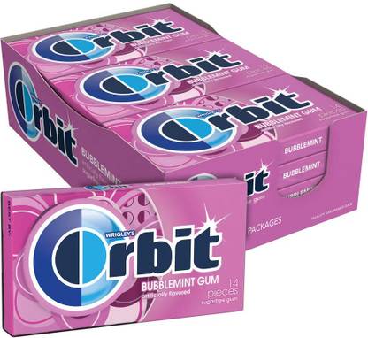 Wrigleys Orbit Sugar Free Delicious Bubblemint Gives You a Clean and Fresh Mouth Feeling Bubblemint Chewing Gum