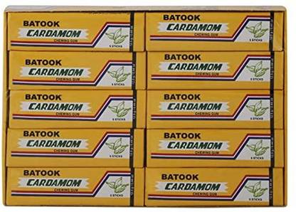 batook CARDAMOM 5 STICK CHEWING GUM BOX ( 5 STICK X 20 X 2.5G ) CARDAMOM Chewing Gum