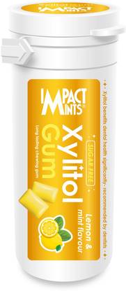 Impact Mints Sugar Free Xylitol Chewing Gum Lemon, Mint, Flavour Chewing Gum
