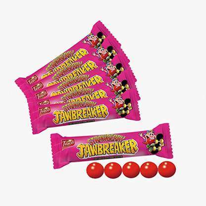 Tosca Jawbreaker Candy- Strawberry Flavour Combo| Hard Bubble Gum Candy Balls Strawberry Chewing Gum