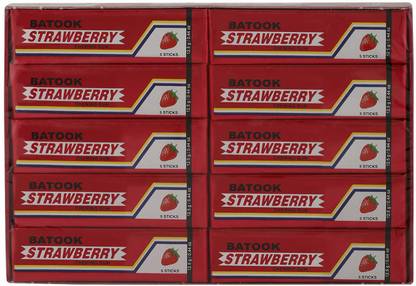 batook STRAWBERRY FLAVOR 5 STICK CHEWING GUM BOX (5 STICK X 20 X 12.5G) STRAWBERRY Chewing Gum