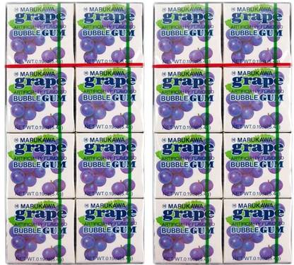 marukawa Bubble Gum with Delicious Grape Flavor Chewing Gum