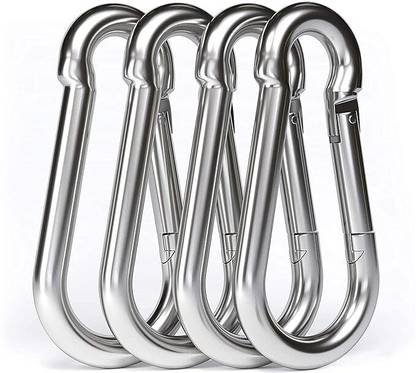 FITRXX Stainless Steel Snap Hook Heavy Duty Safety Lock Cable Attachment,Snap(2 Hooks) Child Safety Strap Lock