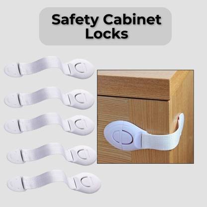 Life Zest Baby Safety Furniture Locks – Child Proof Cabinet & Drawer Locks (Pack of 5) Child Safety Strap Lock