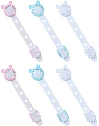 PMW Child Safety Cabinet Locks 6 PCS Child Safety Strap Lock