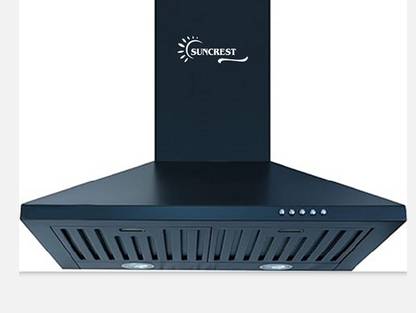Suncrest Quva 60 Wall Mounted Balck ,ss 1000 CMH Chimney