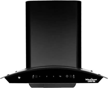 Khaitan Orfin KOAC 1060 90 CM Auto Clean Wall Mounted black 1400 CMH Chimney