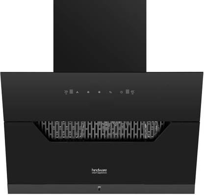 Hindware Smart Appliances Smart Appliances Olenna 75 cm Kitchen Chimney 1200 m3/hr Auto Clean Wall Mounted Black 1200 CMH Chimney