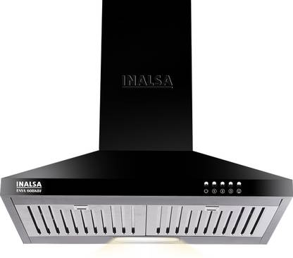 Inalsa ENYA 60BKBF Wall Mounted Black 1050 CMH Chimney