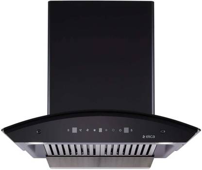 Elica BFCG 600 HAC LTW MS NERO Auto Clean Wall Mounted Black 1350 CMH Chimney