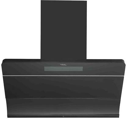 Hindware FLORENCE 90 | Filterless | Turbo Mode | MaxX Suction 1550 m³/hr* | BLDC Motor | Auto Clean Wall Mounted Black 1550 CMH Chimney