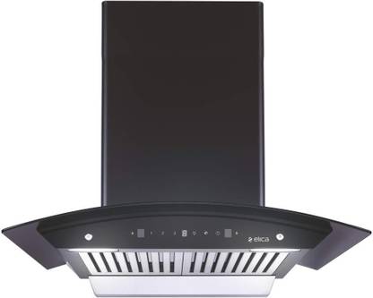 Elica WD BF 606 HAC MS NERO Auto Clean Wall Mounted Black 1200 CMH Chimney