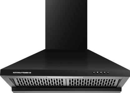 Kutchina Pyramid 60 Wall Mounted Black 1000 CMH Chimney