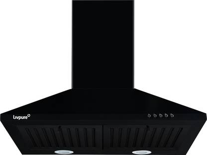 Livpure Airis-60 Wall Mounted Chimney  (Black 1000 CMH)