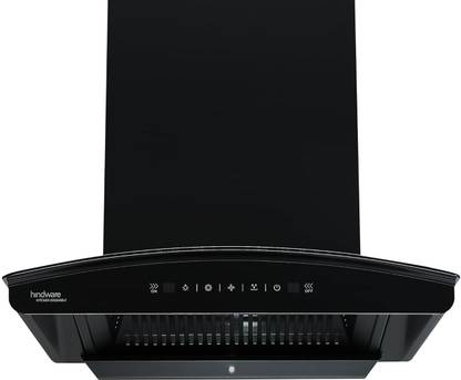 Hindware Nadia IN 60 cm 1500 m³/hr Stylish Filterless Auto-Clean Kitchen Chimney Auto Clean Wall Mounted SILVER 1500 CMH Chimney