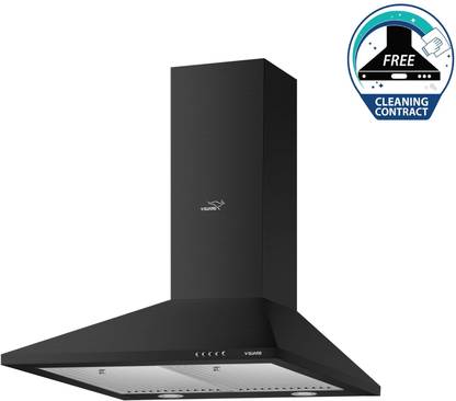 V-Guard M10 BL130 Wall Mounted Black 1200 CMH Chimney