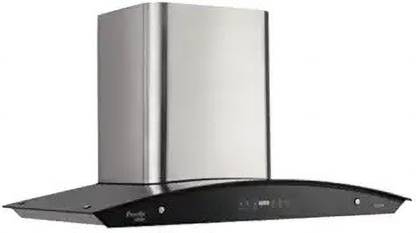 Preethi Alcor KH 210 with free installation3 Speed Chimney with 1200m3/h Suction Wall Mounted Silver, Black 1200 CMH Chimney